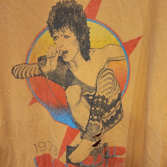Bowie Shirt, David Bowie T-shirt, Ziggy Stardust Shirt, 70s Music Graphic Tee - Picture 2 of 3